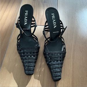 Vintage Prada Slide Heels Size 9.5 (euro 39 1/2)
